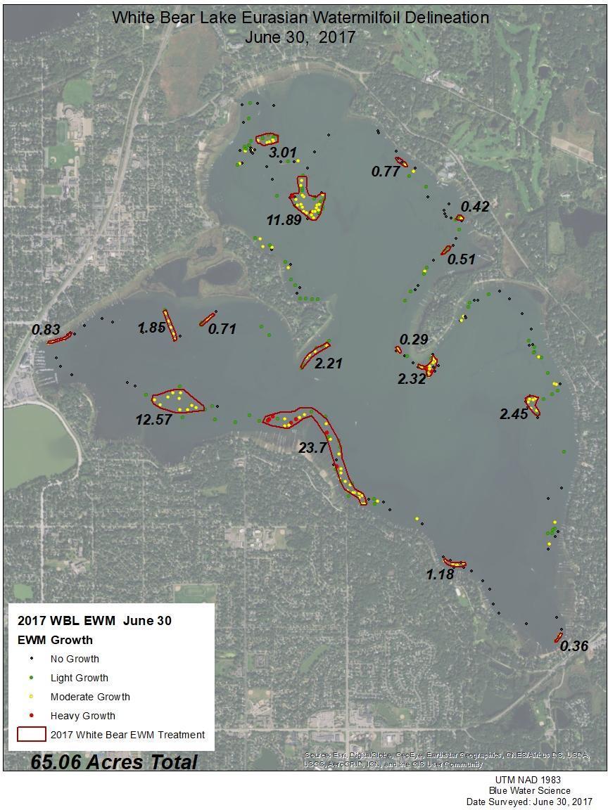 2017 WBL EWM Treatment Map