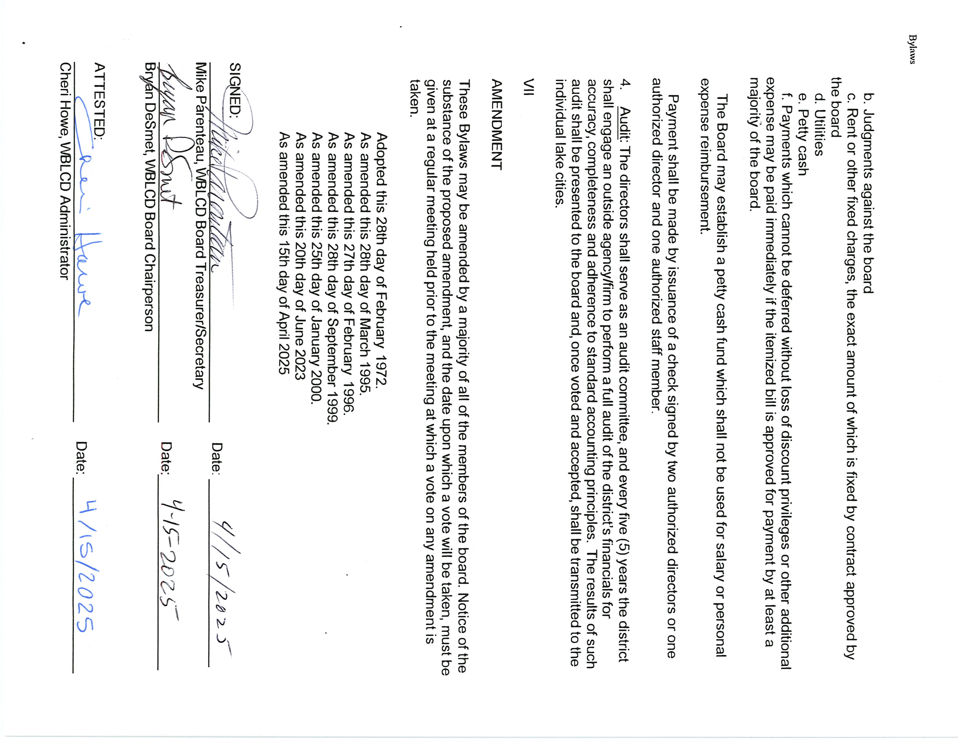 WBLCD Bylaws updated 2025 04 15 Page 4 turn